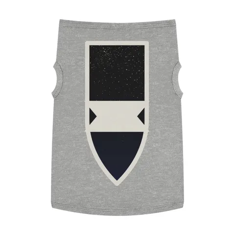 New Year Midnight Sparkle Gradient Pet Tank Top — front view