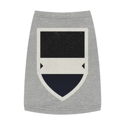 New Year Midnight Sparkle Gradient Pet Tank Top — front view