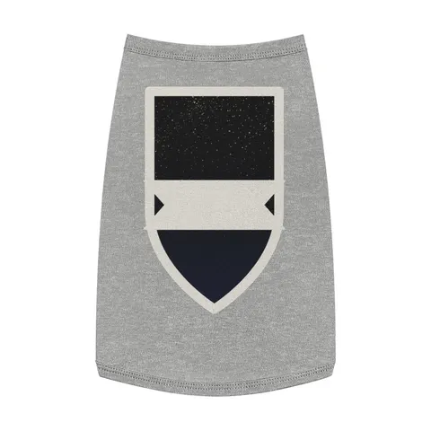 New Year Midnight Sparkle Gradient Pet Tank Top — front view