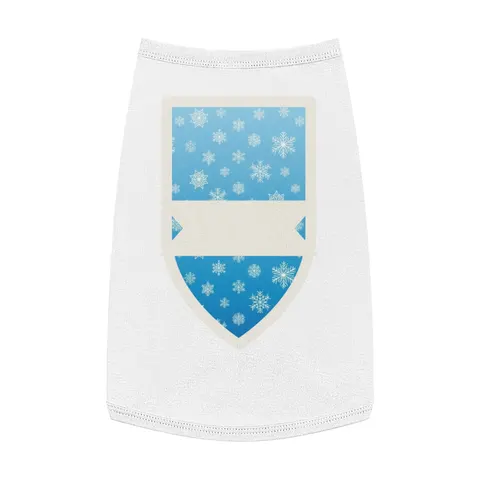 Holiday Snowflake All-Over Pet Tank Top — front view
