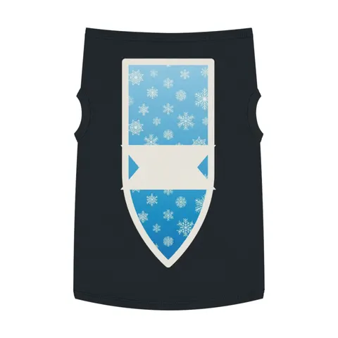 Holiday Snowflake All-Over Pet Tank Top — front view