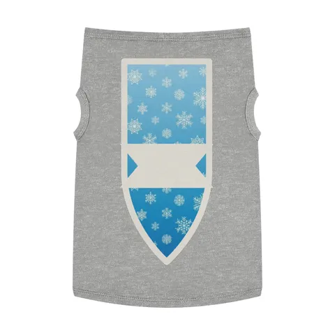 Holiday Snowflake All-Over Pet Tank Top — front view