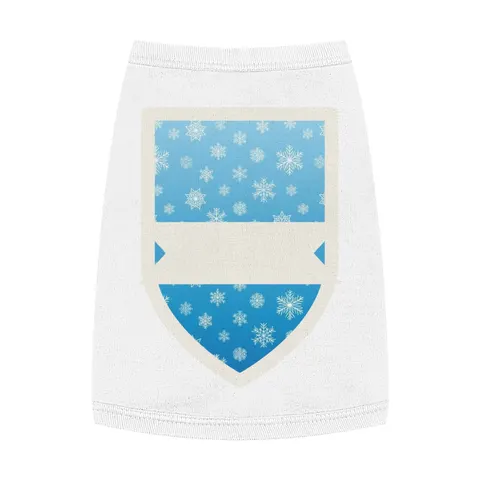 Holiday Snowflake All-Over Pet Tank Top — front view