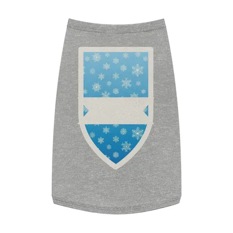 Holiday Snowflake All-Over Pet Tank Top — front view