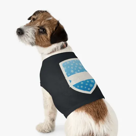 Holiday Snowflake All-Over Pet Tank Top — other view