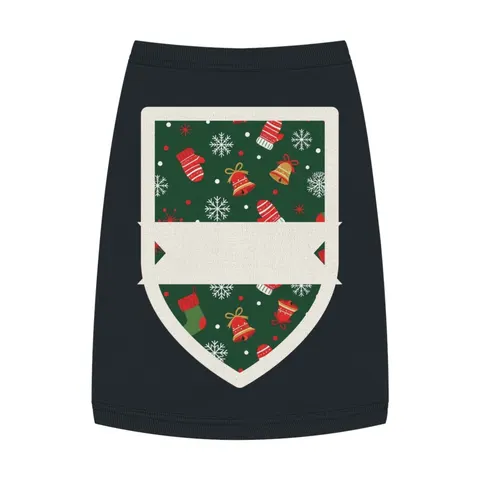 Holiday Ugly Sweater Icons Pet Tank Top — front view