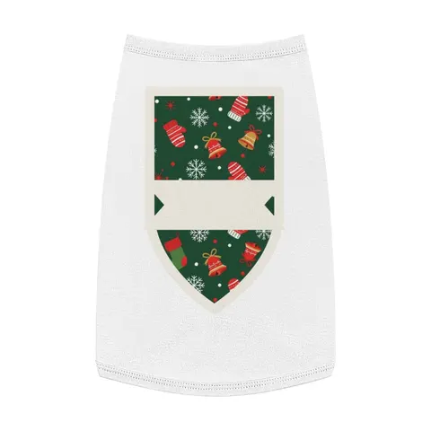 Holiday Ugly Sweater Icons Pet Tank Top — front view