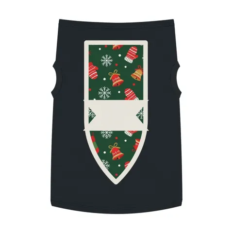 Holiday Ugly Sweater Icons Pet Tank Top — front view