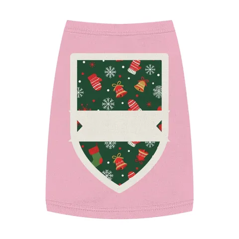Holiday Ugly Sweater Icons Pet Tank Top — front view