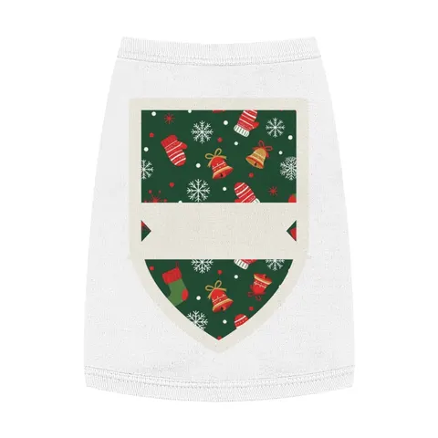 Holiday Ugly Sweater Icons Pet Tank Top — front view