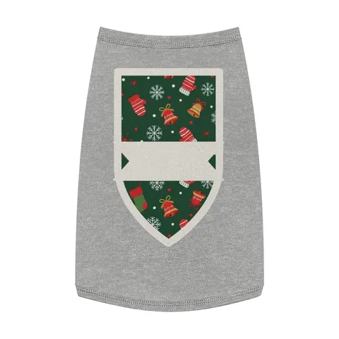Holiday Ugly Sweater Icons Pet Tank Top — front view