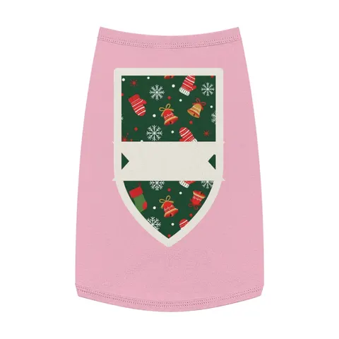 Holiday Ugly Sweater Icons Pet Tank Top — front view