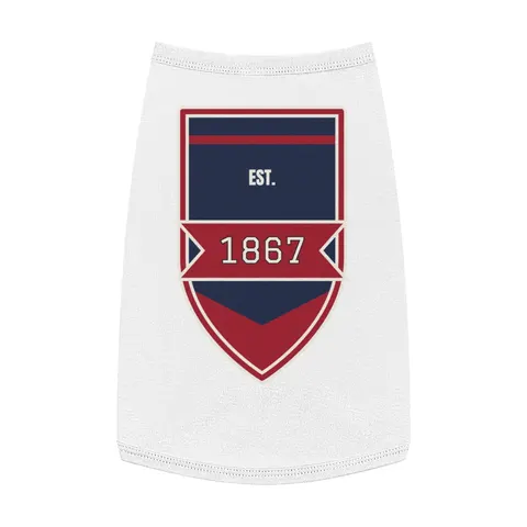 Howard 1867 Navy & Crimson Pet Tank Top — front view