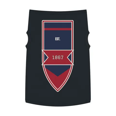 Howard 1867 Navy & Crimson Pet Tank Top — front view
