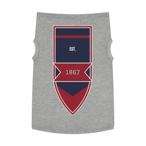Howard 1867 Navy & Crimson Pet Tank Top — front view