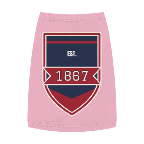 Howard 1867 Navy & Crimson Pet Tank Top — front view