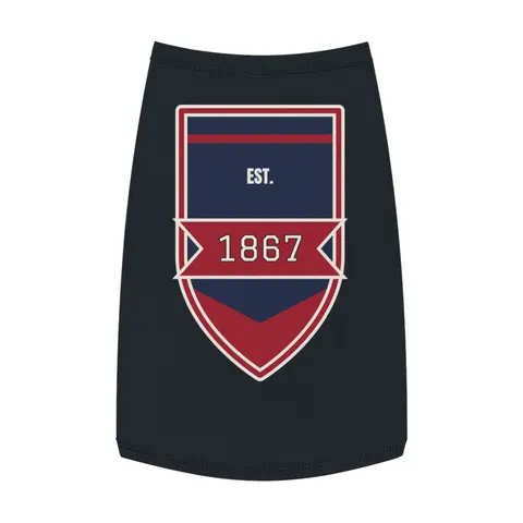 Howard 1867 Navy & Crimson Pet Tank Top — front view