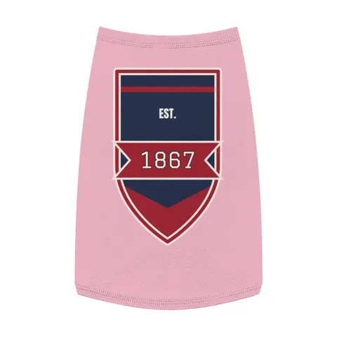 Howard 1867 Navy & Crimson Pet Tank Top — front view
