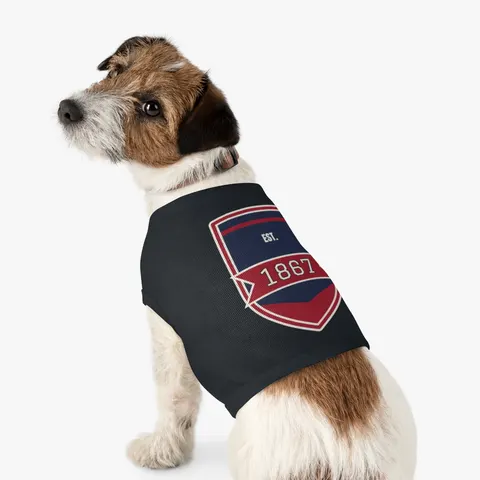 Howard 1867 Navy & Crimson Pet Tank Top — other view