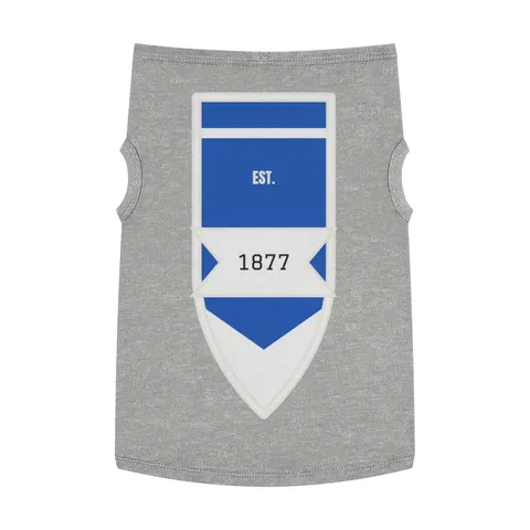 Jackson State 1877 Blue & White Split Pet Tank Top — front view