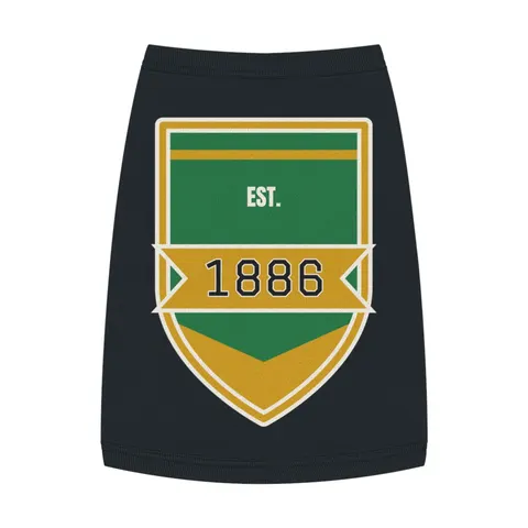 Kentucky State 1886 Green & Gold Pet Tank Top — front view