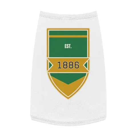 Kentucky State 1886 Green & Gold Pet Tank Top — front view