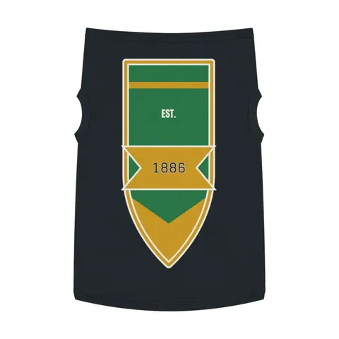 Kentucky State 1886 Green & Gold Pet Tank Top — front view