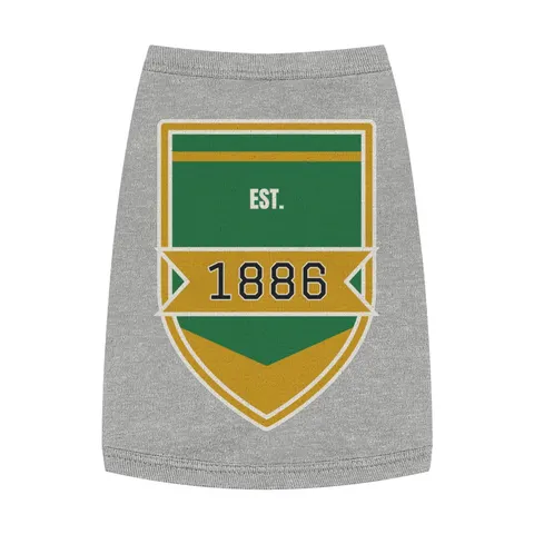 Kentucky State 1886 Green & Gold Pet Tank Top — front view