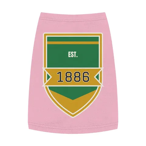 Kentucky State 1886 Green & Gold Pet Tank Top — front view