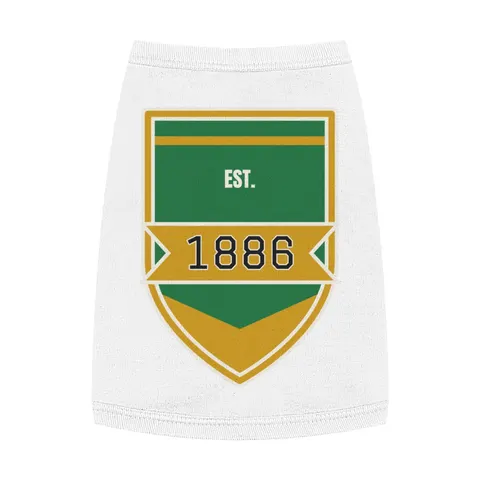 Kentucky State 1886 Green & Gold Pet Tank Top — front view