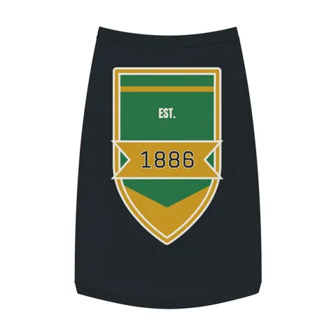 Kentucky State 1886 Green & Gold Pet Tank Top — front view