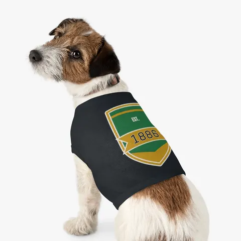 Kentucky State 1886 Green & Gold Pet Tank Top — other view