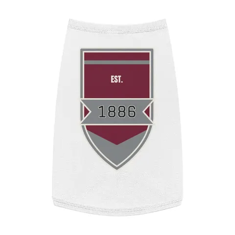 UMES 1886 Maroon & Grey Pet Tank Top — front view