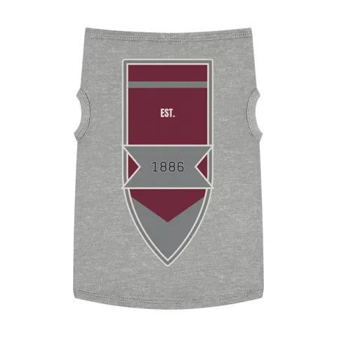 UMES 1886 Maroon & Grey Pet Tank Top — front view