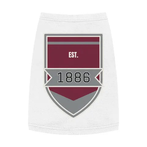 UMES 1886 Maroon & Grey Pet Tank Top — front view