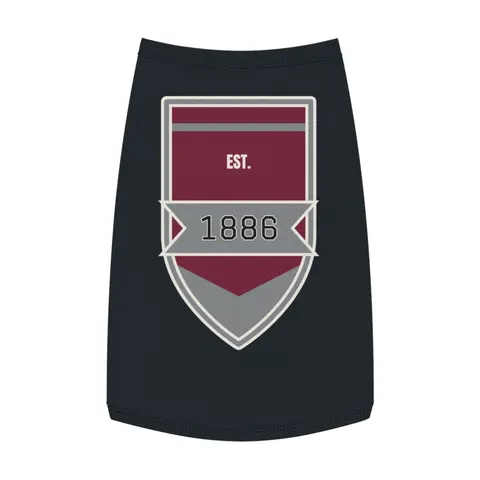 UMES 1886 Maroon & Grey Pet Tank Top — front view