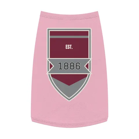 UMES 1886 Maroon & Grey Pet Tank Top — front view