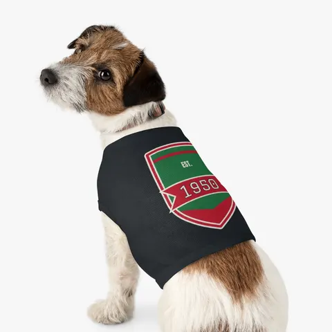 Mississippi Valley State 1950 Green & Red Pet Tank Top — other view