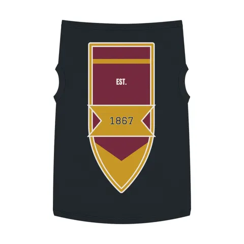 Morehouse 1867 Maroon & Gold Classic Pet Tank Top — front view