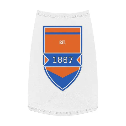Morgan State 1867 Orange & Royal Pet Tank Top — front view
