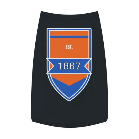 Morgan State 1867 Orange & Royal Pet Tank Top — front view