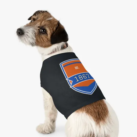 Morgan State 1867 Orange & Royal Pet Tank Top — other view