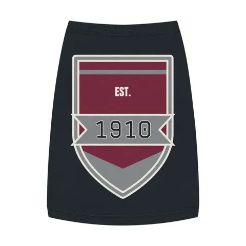 NC Central 1910 Maroon & Grey Pet Tank Top — front view