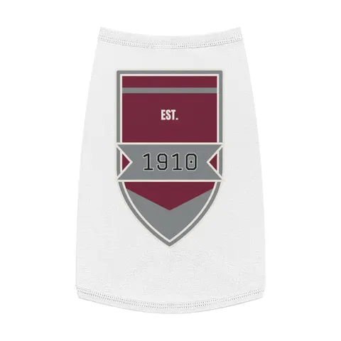 NC Central 1910 Maroon & Grey Pet Tank Top — front view