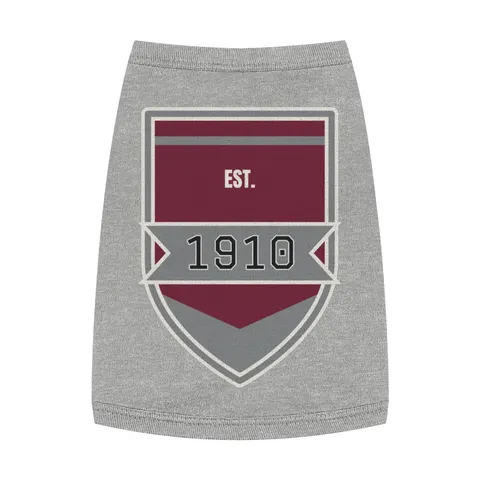 NC Central 1910 Maroon & Grey Pet Tank Top — front view