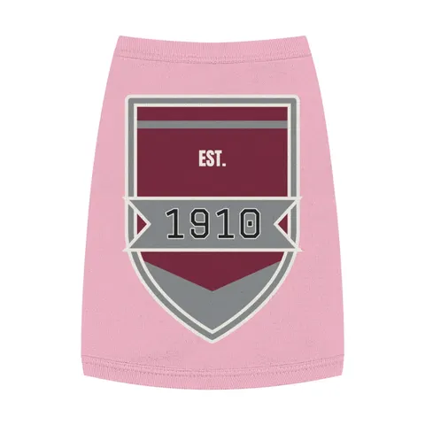 NC Central 1910 Maroon & Grey Pet Tank Top — front view