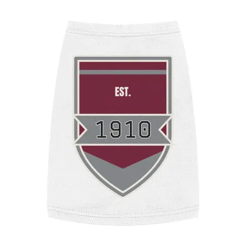 NC Central 1910 Maroon & Grey Pet Tank Top — front view