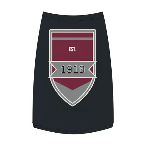 NC Central 1910 Maroon & Grey Pet Tank Top — front view