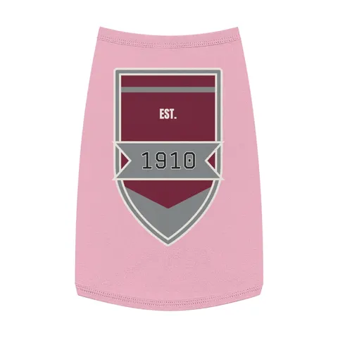 NC Central 1910 Maroon & Grey Pet Tank Top — front view