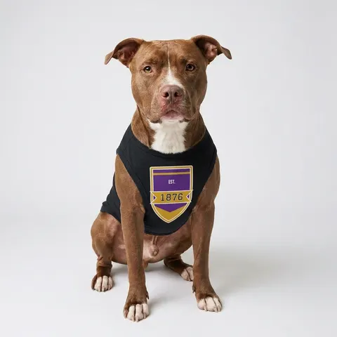 Prairie View 1876 Purple & Gold Pet Tank Top